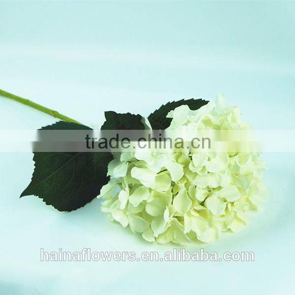 High quality pure handmade fabric colorful artificial hydrangea flower wholesale