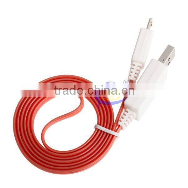 Hot! LED micro usb cable with led light led usb cable For Samsung