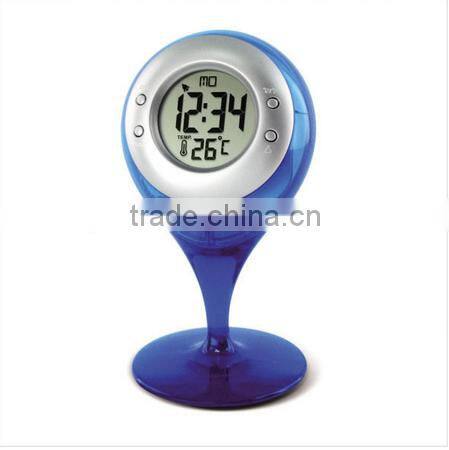 Creative Personalized Water power alarm clock LED Fashion Mini Digital Clock Mute bedside Calendar Temperature Humidity