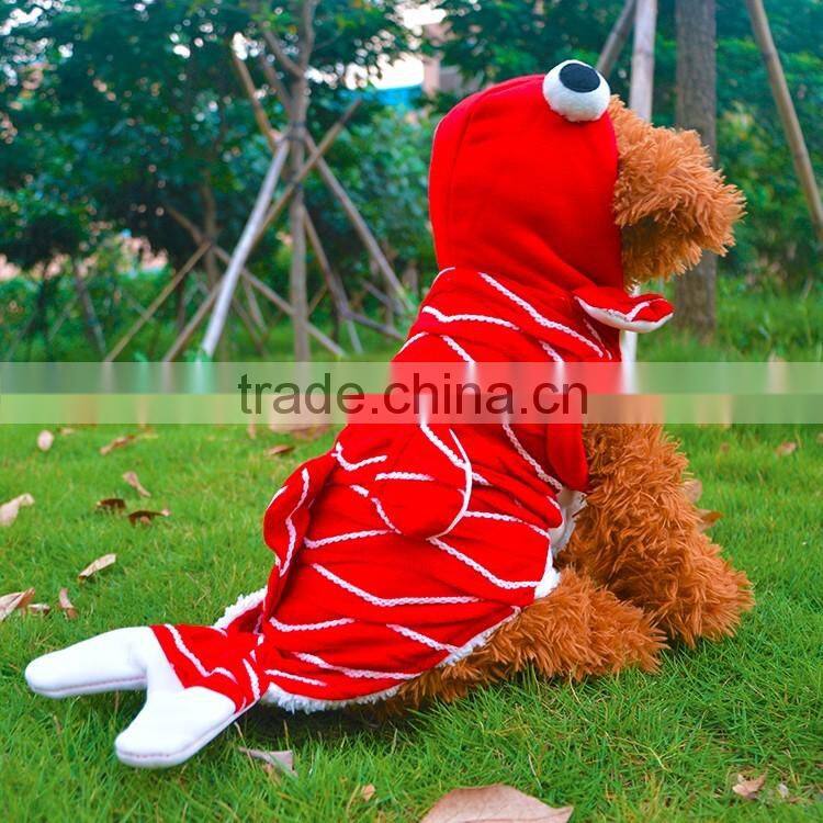 3D Pet Cosplay Carp Jumpsuit Winter Dog Coats Jackets for Small Dogs