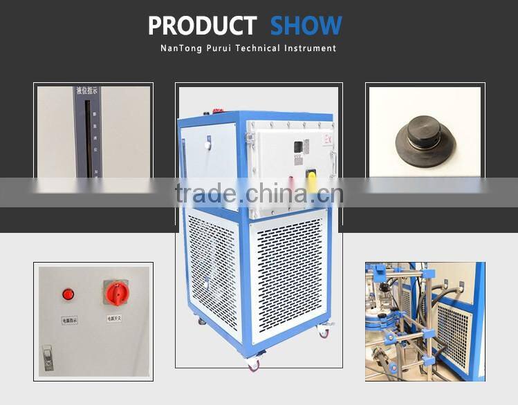 heating and cooling circulator for jackted glass reactor