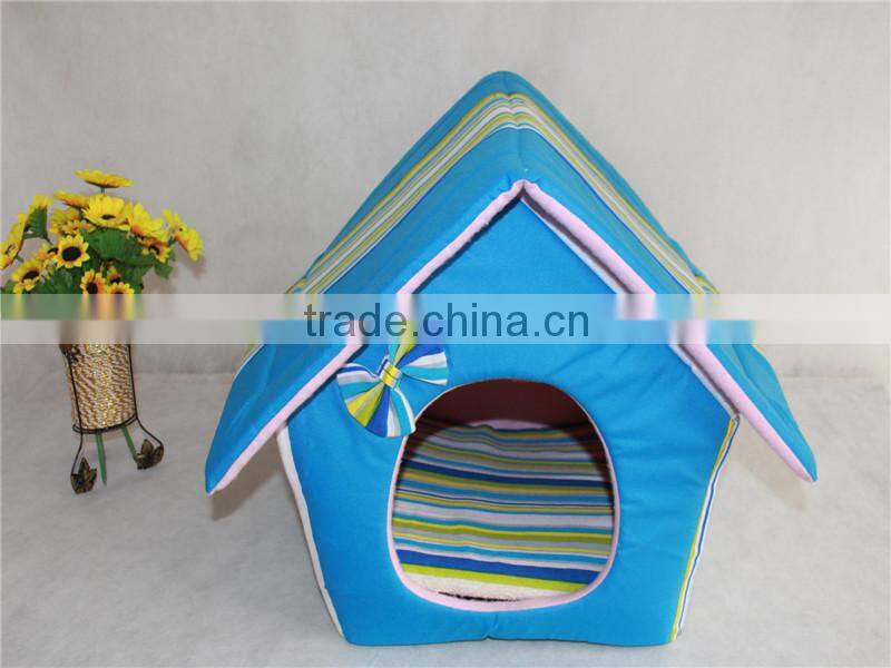 House Shaped Pet Home, Cat House, Dog Home with Cute Bow