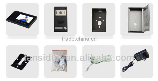 China new 7 inch ABS building video door intercom system