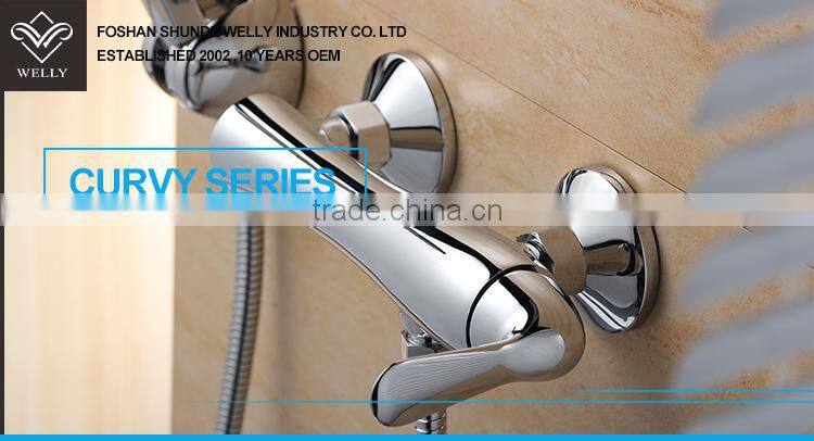 Modern Style High Quality Brass Wall Mounted Shower Faucet In Foshan