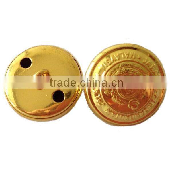 military Gold brass button to malaysia