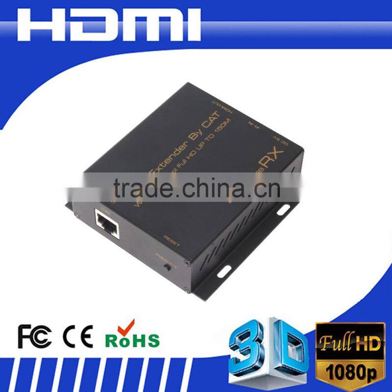 HDMI extender 150m over tcp ip by single cat cable