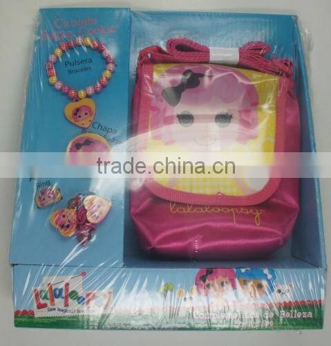 OEM-5PCS LALA HAIR ACCESSORIES SET(BRACELET, RING, PONYTAIL HOLDER,BAG)
