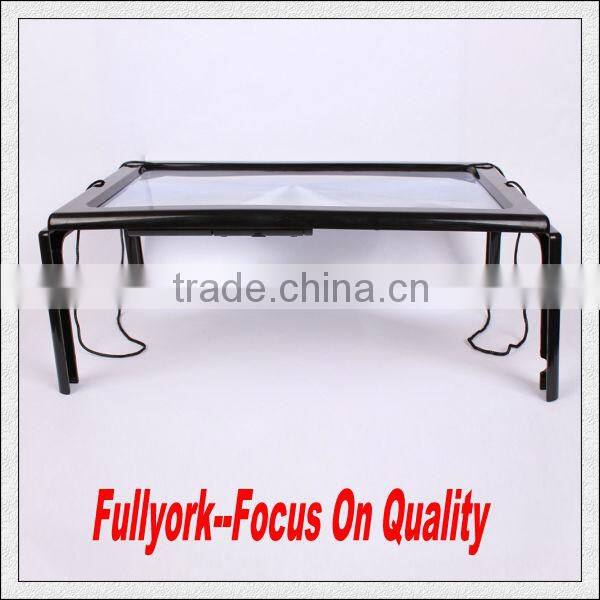 A4 Full Page Large Hands Free Magnifier Magnifying Glass Lens For Reading w/ Cord