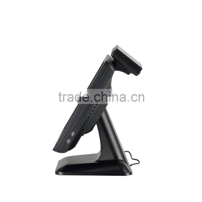 Promotion 15'' windows 7 operating system all-in-one touch screen POS terminal for small business retail