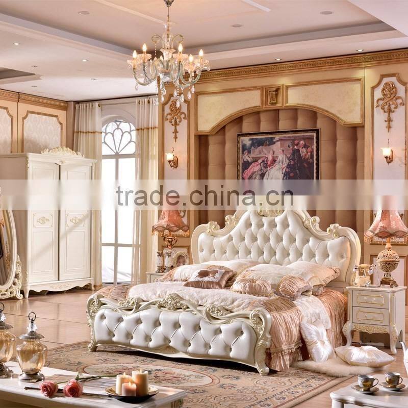 Latest Design White Wooden MDF Modern Bedroom Furniture