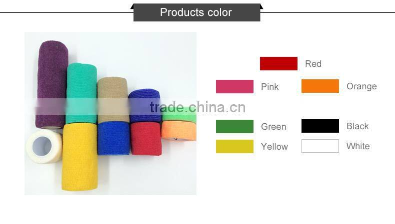 Non woven elastic self cohesive bandage/self adhesive bandage,OEM