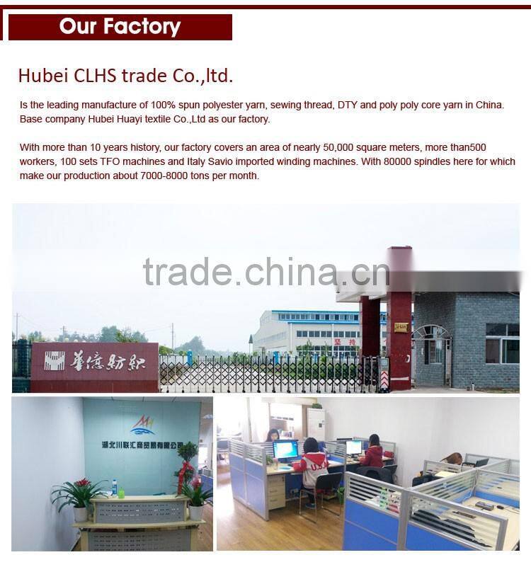 wholesale 60/2 60/3 100% spun polyester sewing thread