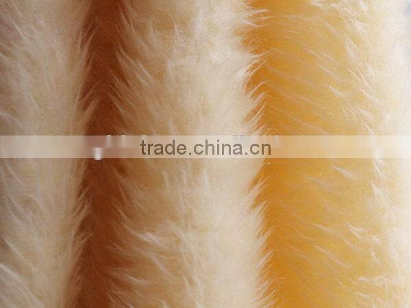 2015 professional polyester solid faux fur fabric