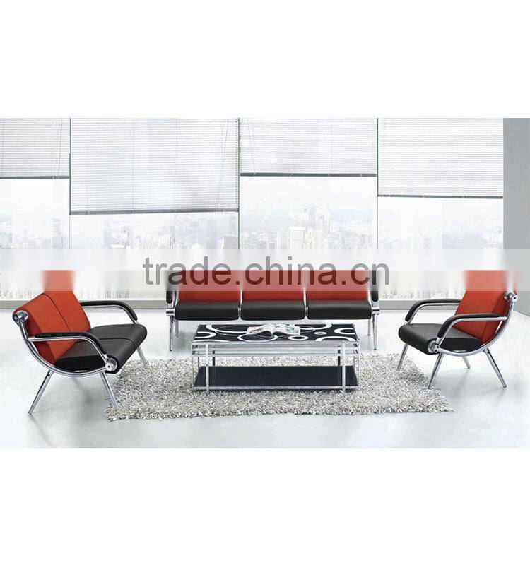 Hot sale! 3-seater cold roll stainless steel hospital waiting chair