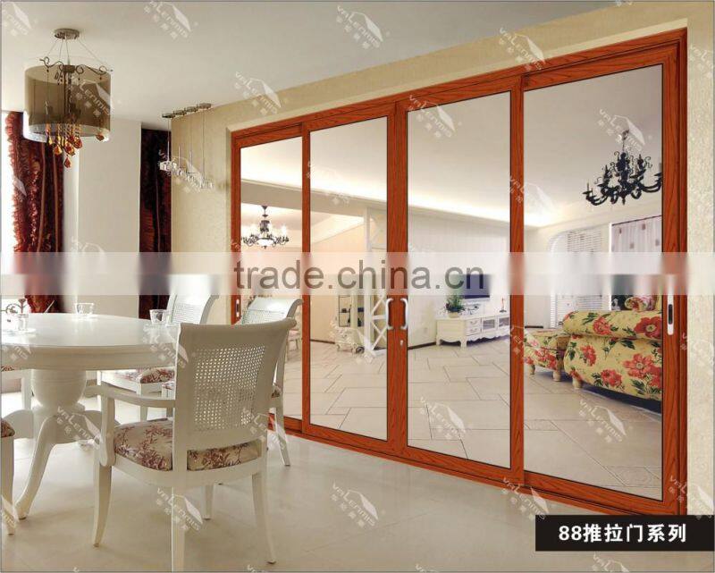 Large sliding glass door with aluminium alloy for sale in 2015