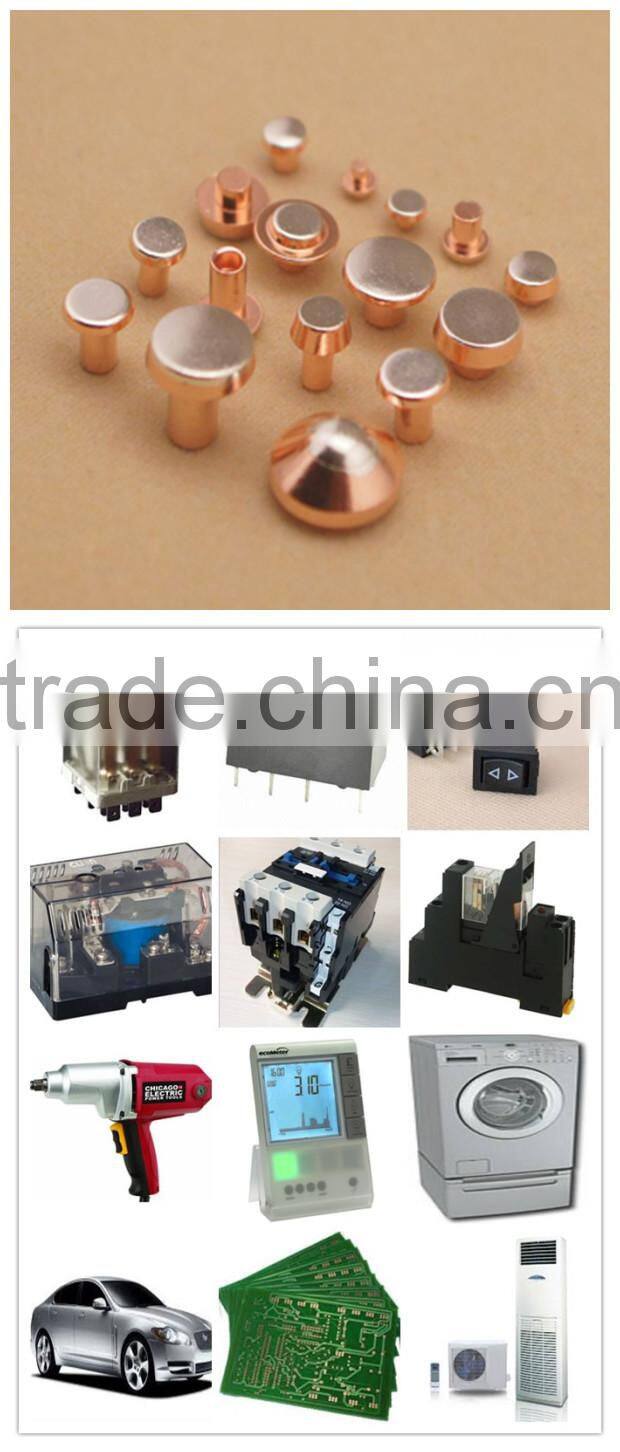 Silver Alloy Bimetal Electric Contact Tips