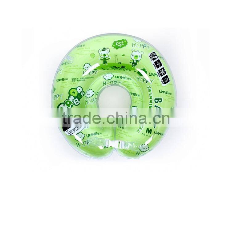Promotional customized inflatable neck ring baby swimming neck ring