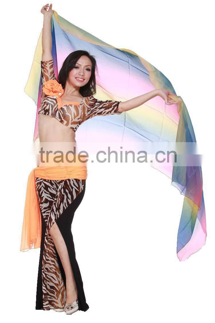 Gradient belly dance veil for belly dancers (SJ001)
