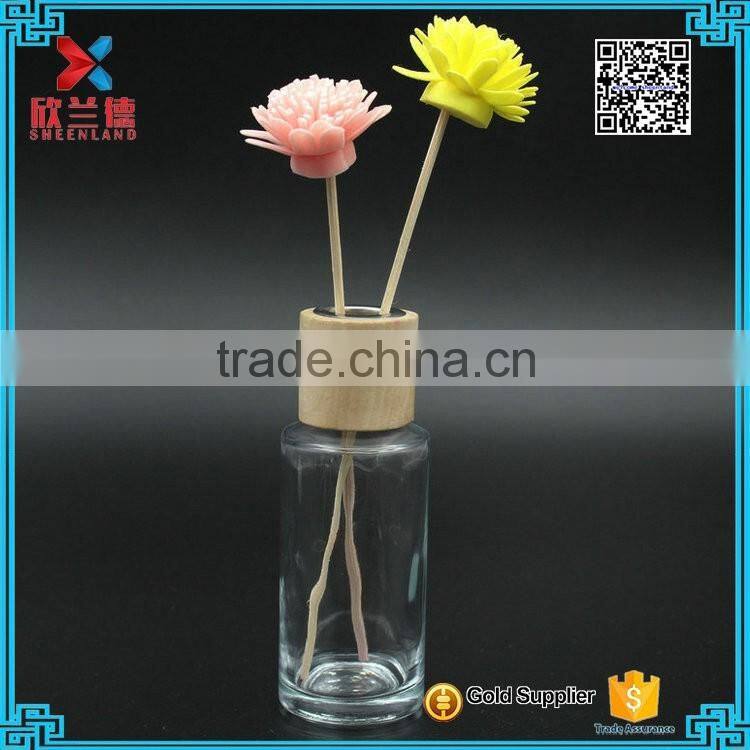 2016 100ml diffuser reed bottle wholesale round shape glass