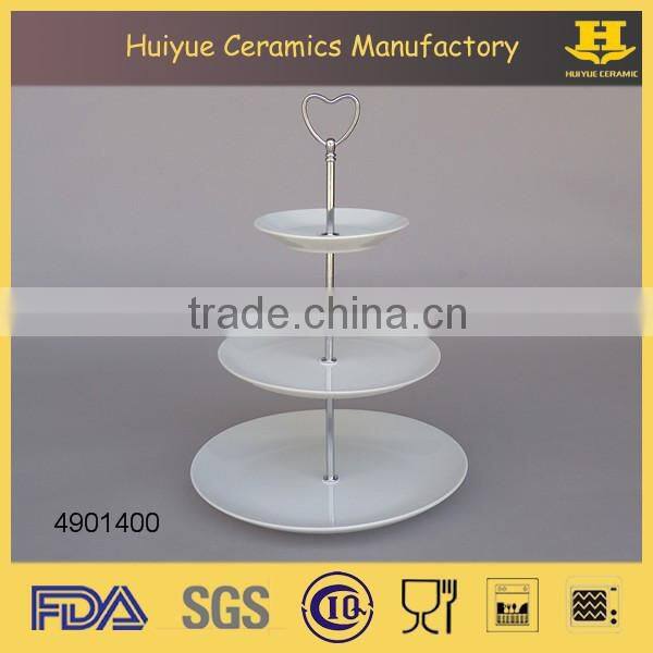 Ceramic cupcake stand, three tiers cupcake and dessert stand