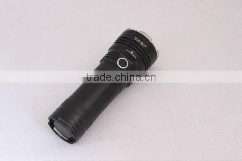 waterproof high power xml t6 led flashlight aluminum torch light