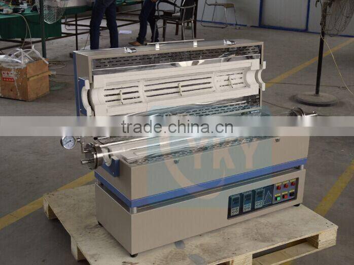CVD system with 3 zone tube furnace & water chiller for water cooling / cvd tube furnace