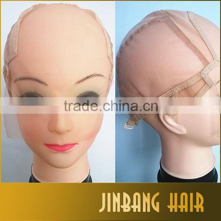 2016 New Premium human hair brazilian front lace wig caps for making wigs