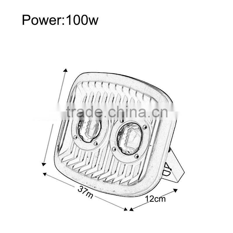 Built in DMX controller 100W RGB led flood light