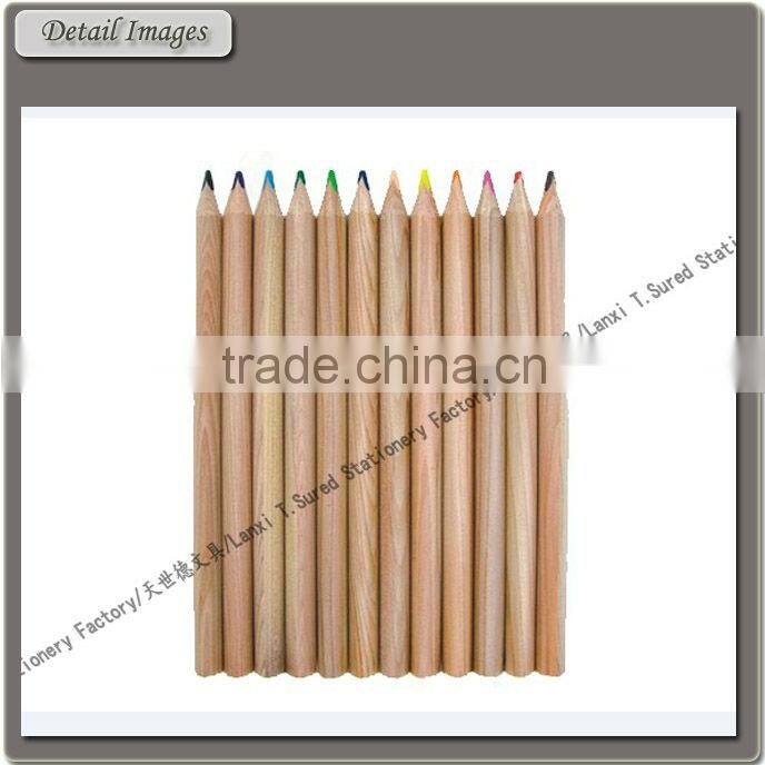 Natural Wood Drawing Color Pencil With Paper Box Packing