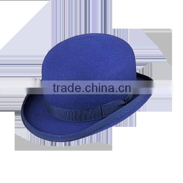 2016 new style Wool Felt Bowler Hats with bowknot