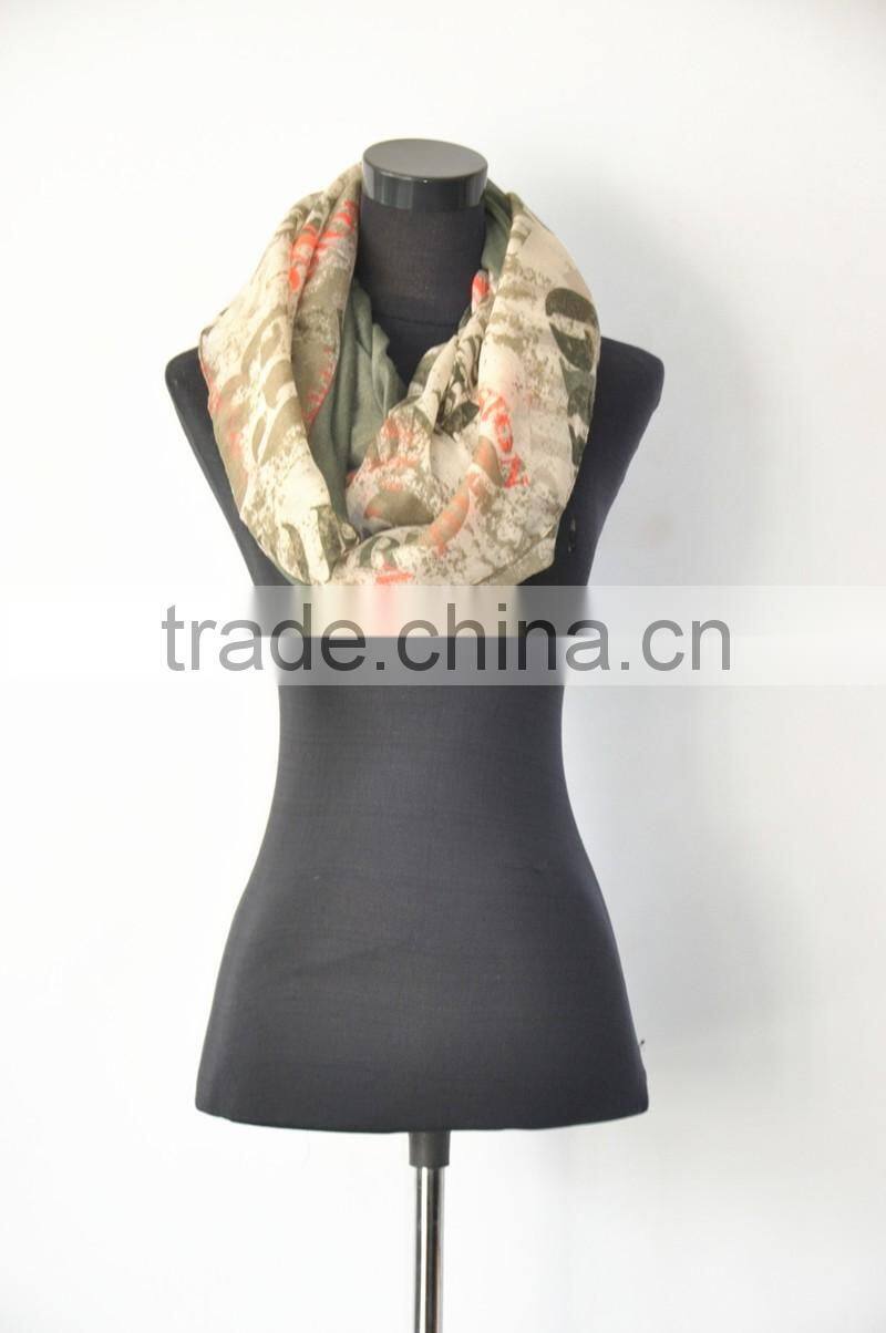 Customized cotton material printed neck wear tube scarf