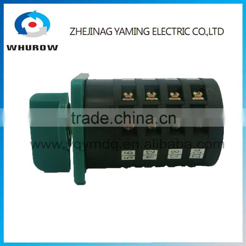 Changeover rotary cam switch LW6-5/4 High voltage electrical manual momentary 4 poles 5A 10A silver contacts