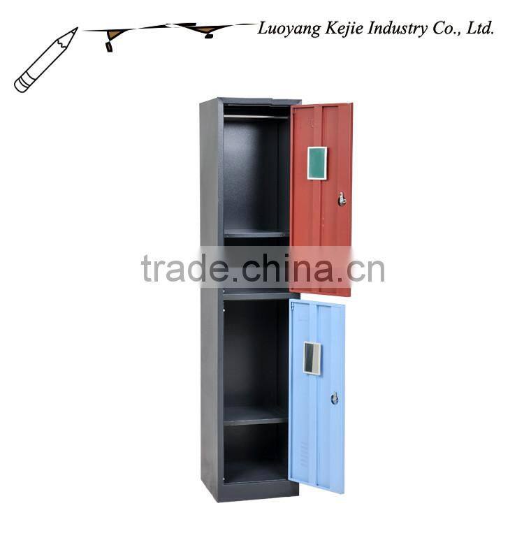 Knock Down Metal 2 Tier Gym Locker/Double Door Storage Locker