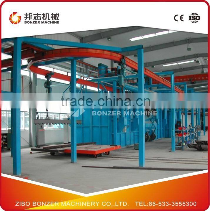 Hanging Chain Shot Blast Clean-up Machine With ISO Certification
