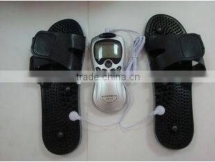 Black massage electrode slipper