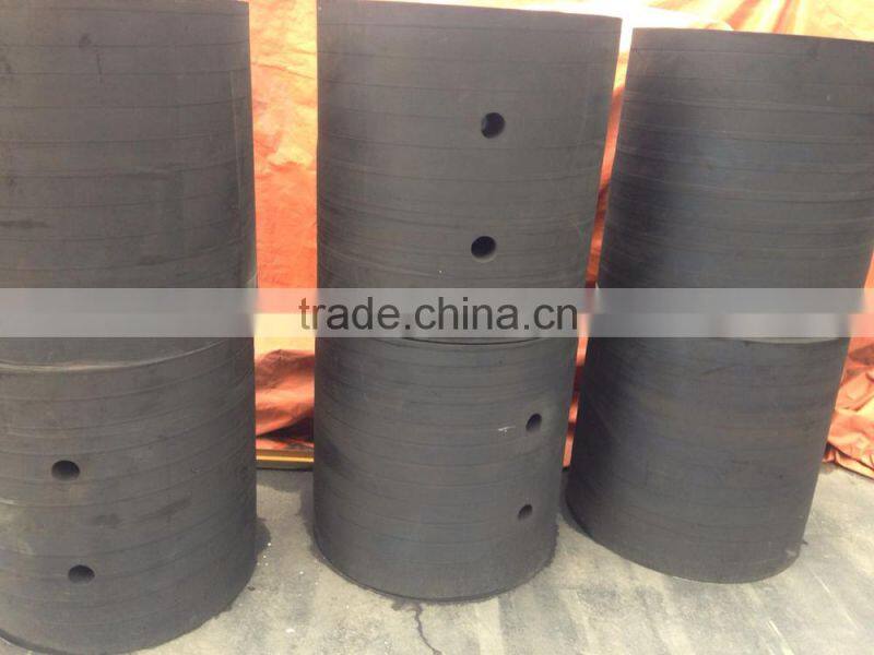 Made in China solid marine super arch fender cylinder type V type D type rubber dock fender