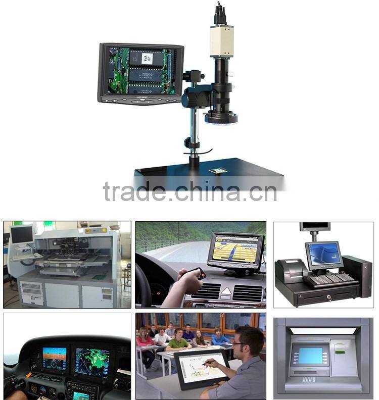7 inch small and poratble public monitor with HDMI VGA input 4-wire resistive touch
