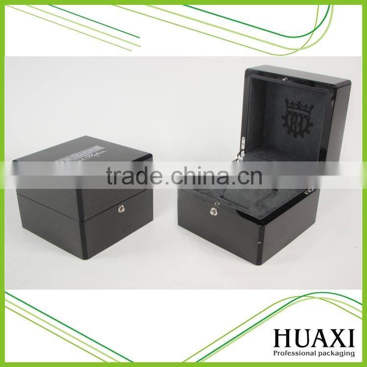 Personalized custom Luxury Single Wood Watch Boxes