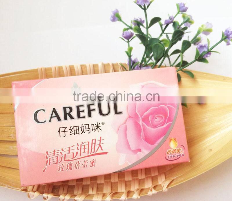 Non Transparent Natural Skin Whitening Bath Soap with paper bag