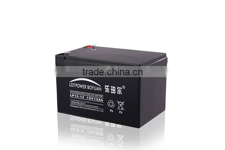 Newest 12v 12ah Rechargeable Gel battery for DC Panel