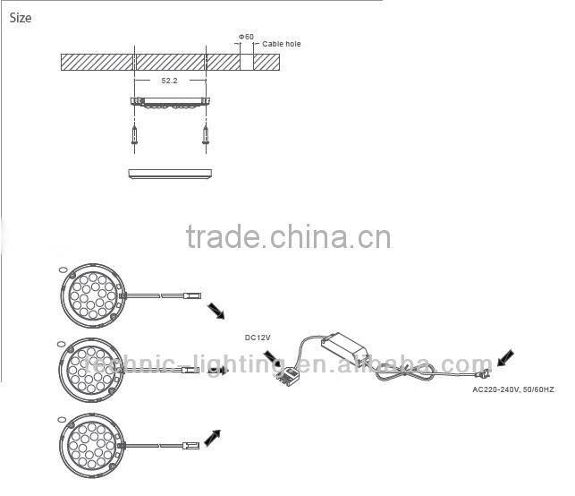LED Kitchen Light for furniture,mini led closet light,super slim led cabinet light