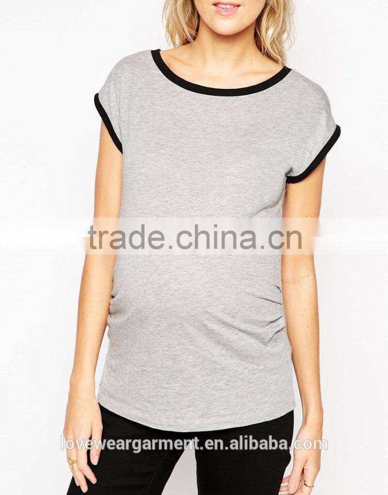 Cool summer maternity grey t shirt wholesale China