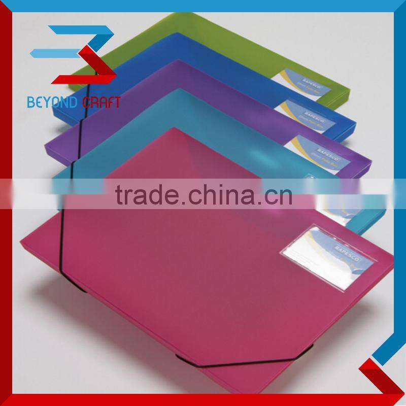 a4 size plastic elastic pp pocket folder box