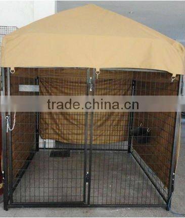 iron fence dog kennel with tent
