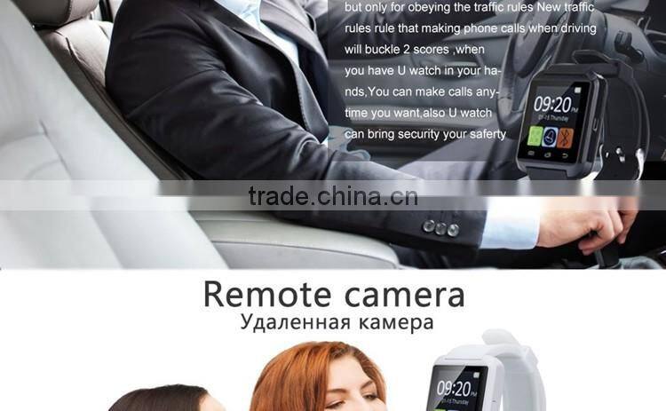 Healthy life 1.44 inch Anti-lost three color u8 smart watch andriod