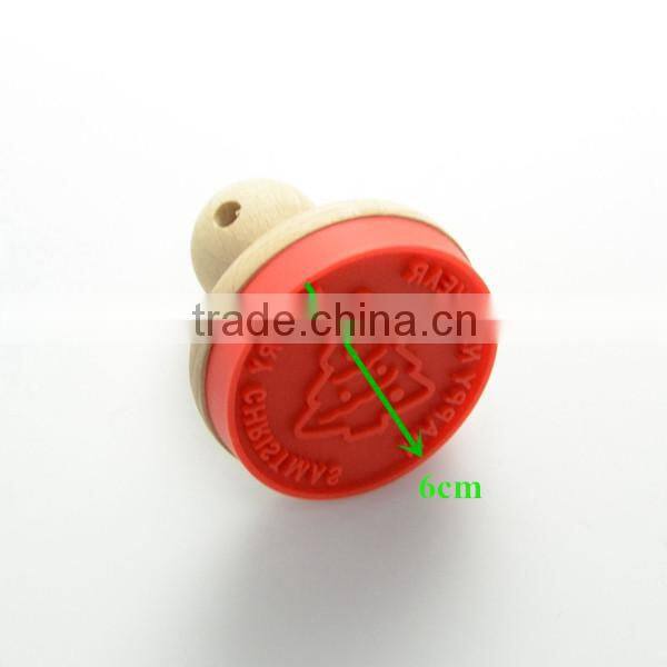 2016 hot sale silicone cookie stamp Eco-friendly silicone