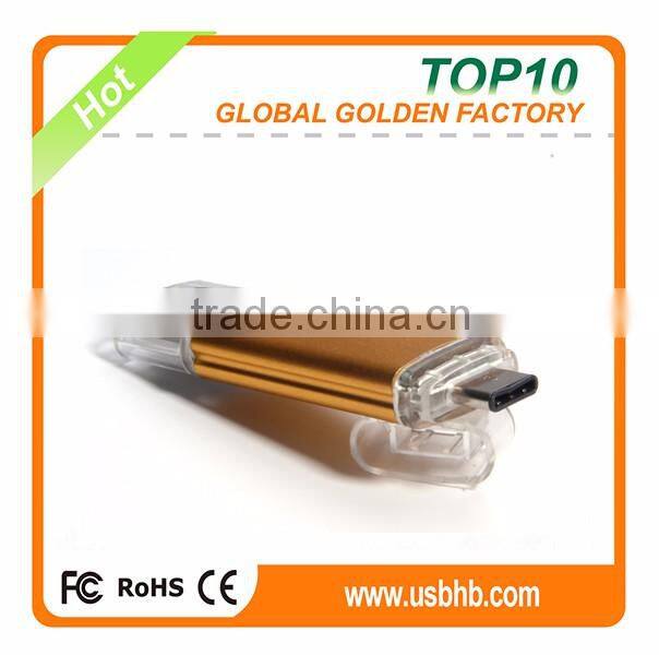 Golden alibaba supplier lastest products customized type-C usb 3.1 pen drive