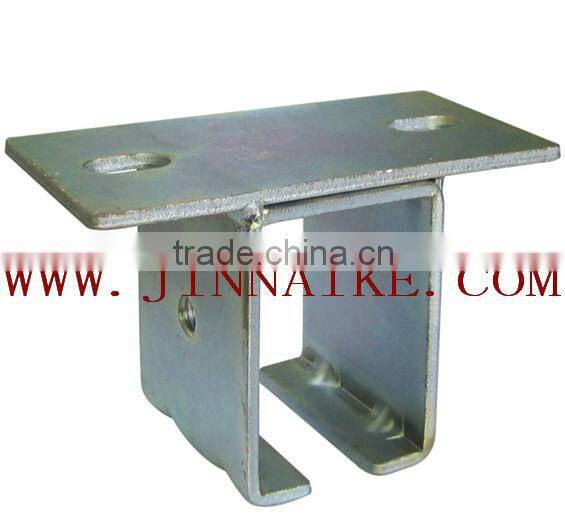 high quality hanger roller bracket with white galvanized