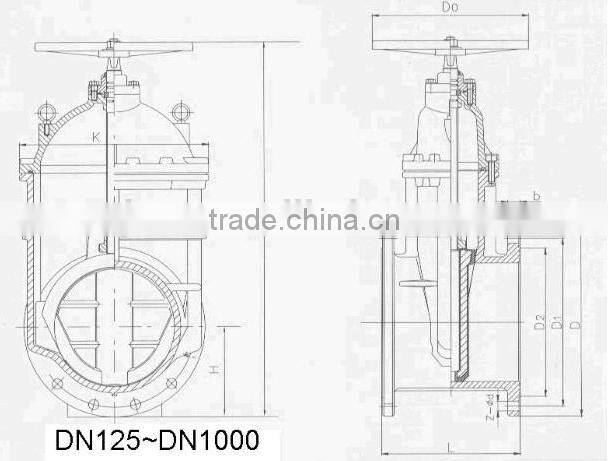 Non Rising Stem Resilient Seat 2" inch gate valve manufacturer