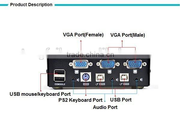 High Quality 2 Port USB KVM Switch